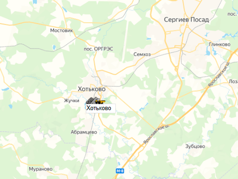 перевалка дробилка  Хотьково  на карте