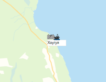 Бухта Хоугуя на карте