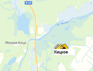 Карьер Кицкое на карте