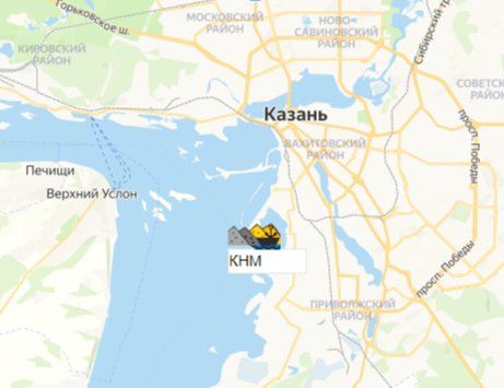 КНМ на карте