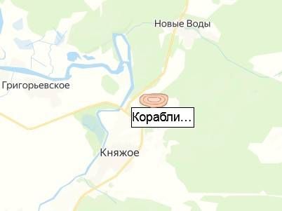 Кораблинский каменный карьер на карте