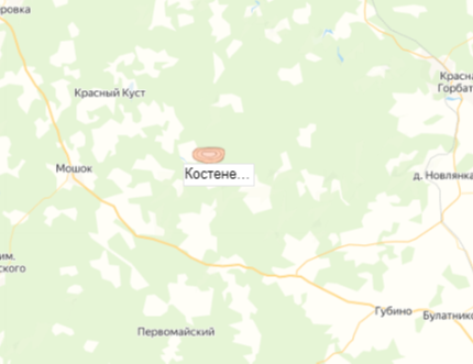 Костенецкий карьер на карте