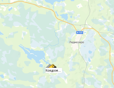 Карьер Ковдозеро-2 на карте
