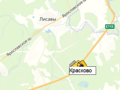 карьер Красково на карте