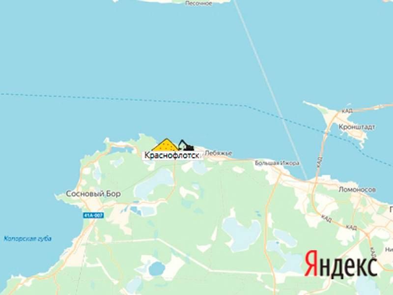 Краснофлотский карьер на карте