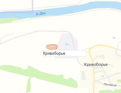 карьер Кривоборье на карте