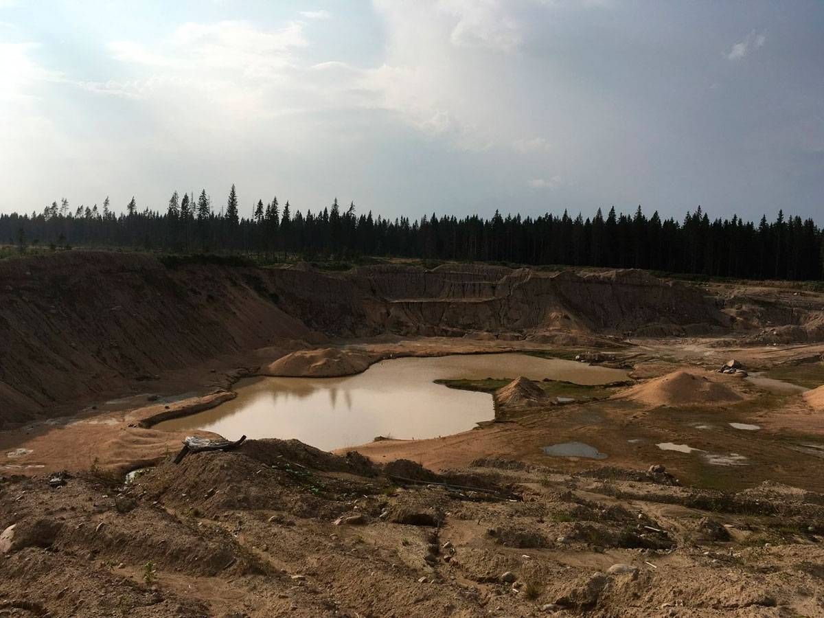 Крутая горка карьер