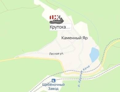 Крутокачинский щебеночный завод на карте