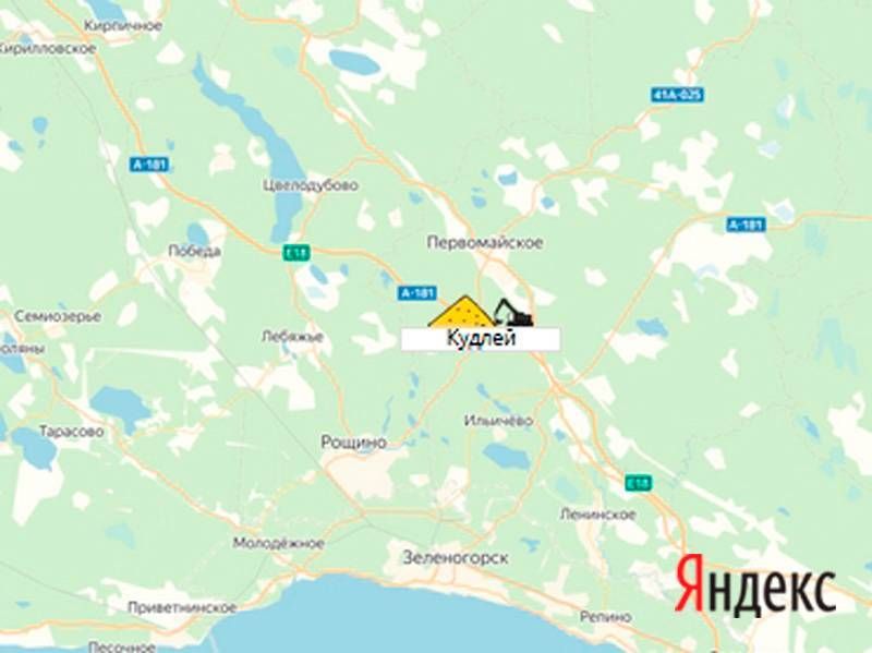 карьер кудлей на карте