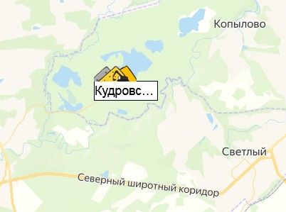карьер Кудровский на карте