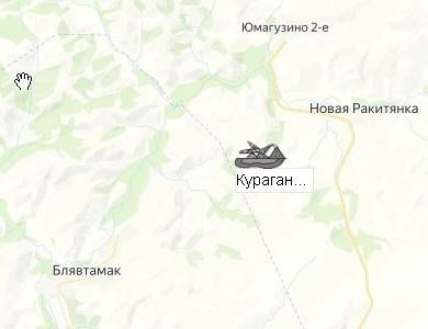 Кураганское месторождение на карте