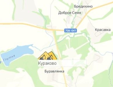Карьер Кураково на карте