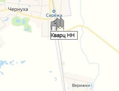 Кварц НН на карте
