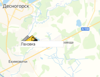 Карьер Лаховка на карте