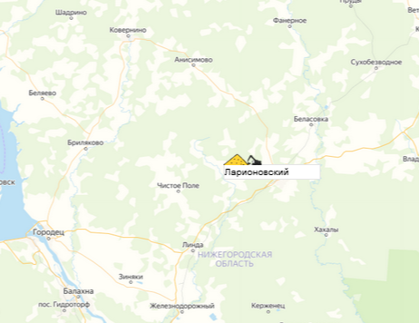 карьер Ларионовский на карте