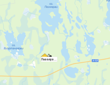Карьер Лаваярвское на карте