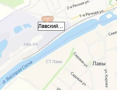 Лавский карьер на карте