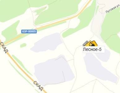 Карьер Лесное-5 на карте