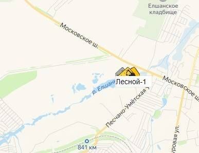 Карьер Лесной-1 на карте