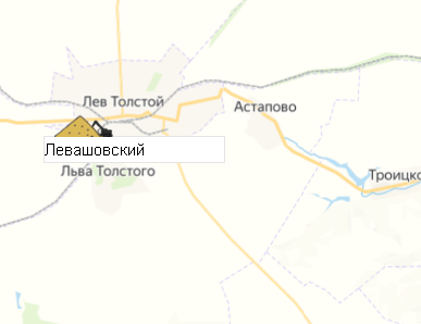 Карьер Левашовский на карте