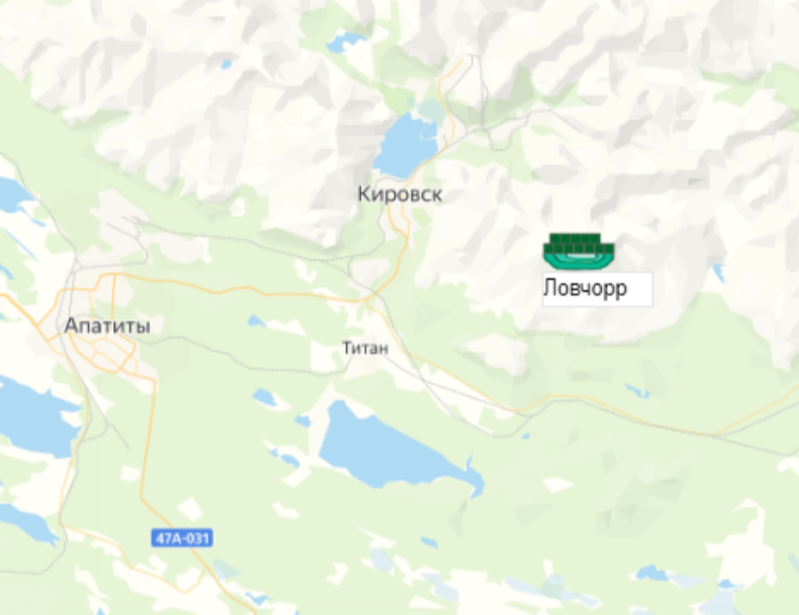 Ловчорр месторождение гранита на карте