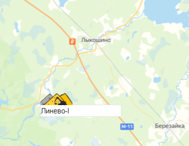 Карьер Линево-I на карте