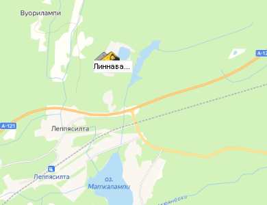 Карьер Линнаваара на карте