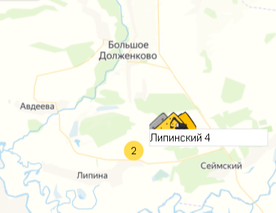 Карьер Липинский 4 на карте