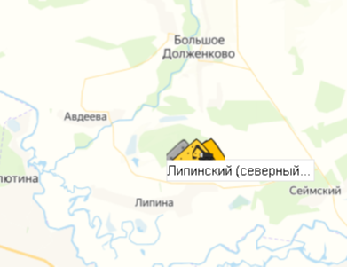 Липинский (северный фланг)  на карте