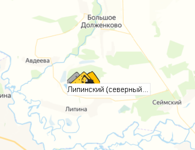 Липинский (северный фланг) участок №4 на карте