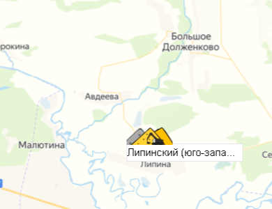 Липинский (юго-западный фланг) участок №3 на карте