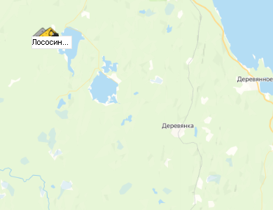 Карьер Лососинское на карте