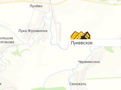 Карьер Луневское на карте