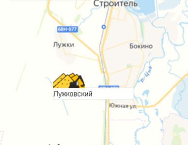 Карьер Лужковский на карте