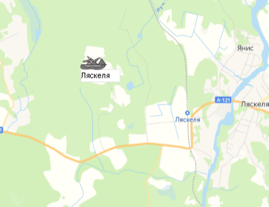 Карьер Ляскеля на карте