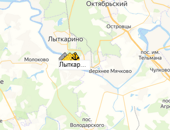 карьер Лыткарино на карте