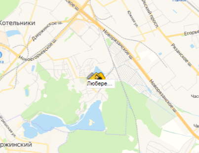 карьер Люберецкий ГОК на карте
