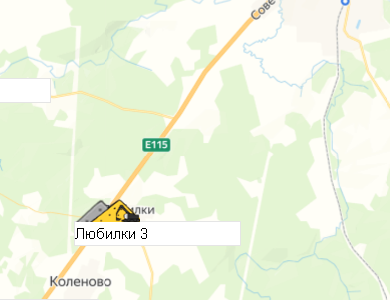 Карьер Любилки 3 на карте