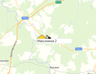 карьер Максимиха 2 на карте