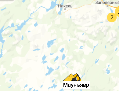 Карьер Маунъявр на карте