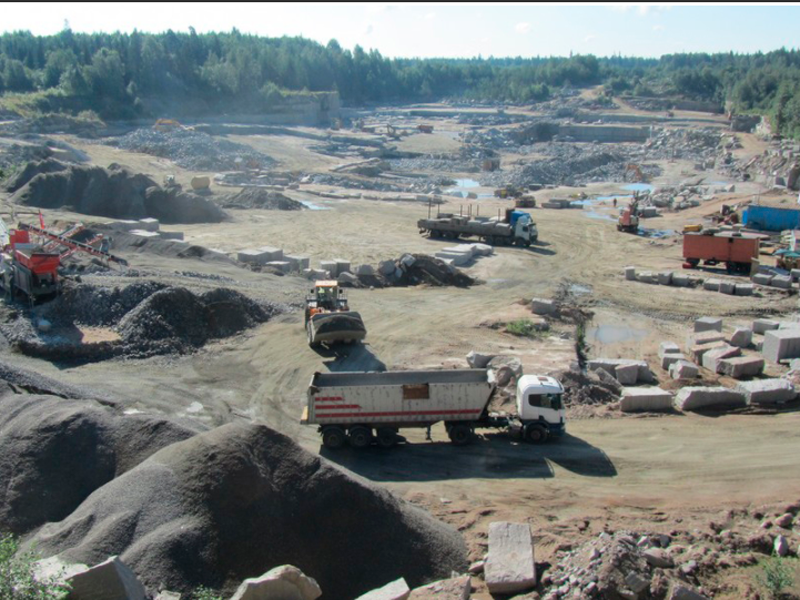Возрождение месторождение гранита Ленинградская область