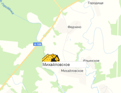 карьер Михайловское на карте