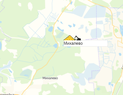 карьер Михалево на карте