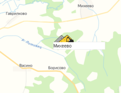 Карьер Михеевона карте