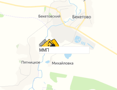 Михайловское месторождение песков на карте