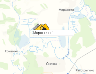 Карьер Моршнево-1 на карте