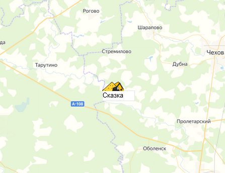 карьер Муковнино (Сказка) на карте