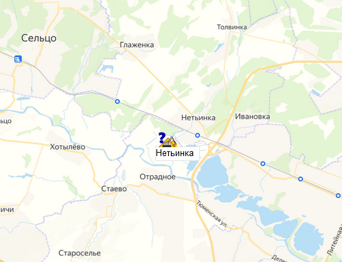 карьер Нетьинка на карте