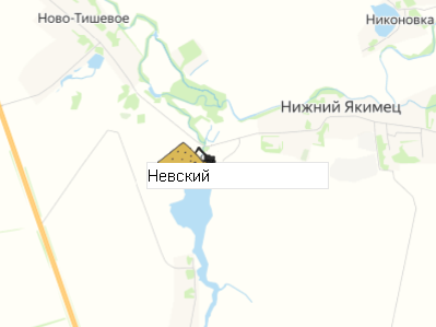 Карьер Невский на карте