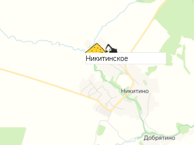 Карьер Никитинское  на карте